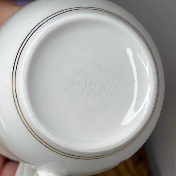 Teavana Mug Porcelain Tea Cup Infuser 3 pc Enchanted Butterflies EUC - Picture 11 of 12